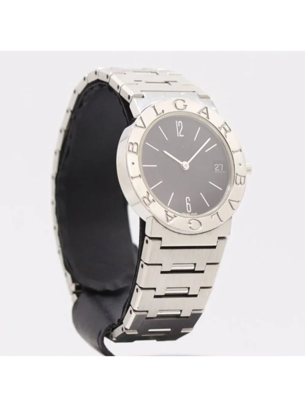 Bvlgari with 3 Frames Quartz Date Black Dial Watch